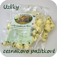 Uzlíky cesnakovo pažítkové